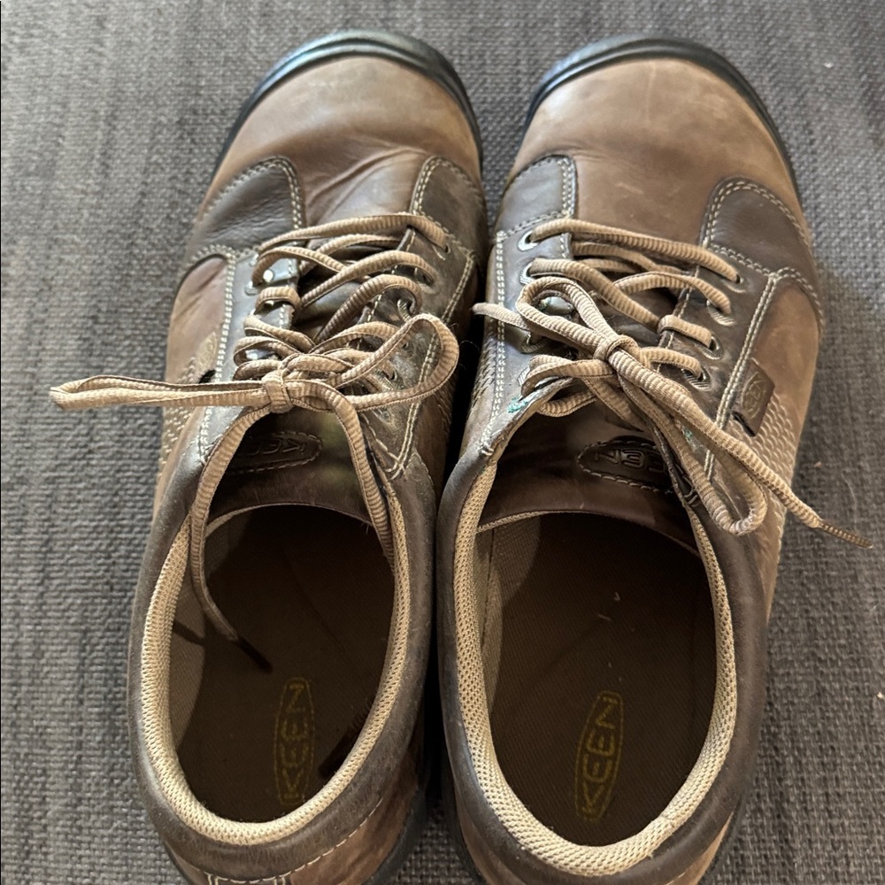 Keen Tan and Brown Leather Footwear